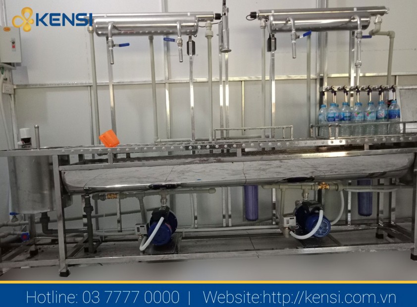 Hệ thống lọc RO tinh khiết phục vụ sản xuất nước đóng chai tại Công Ty Tam Đảo Xanh